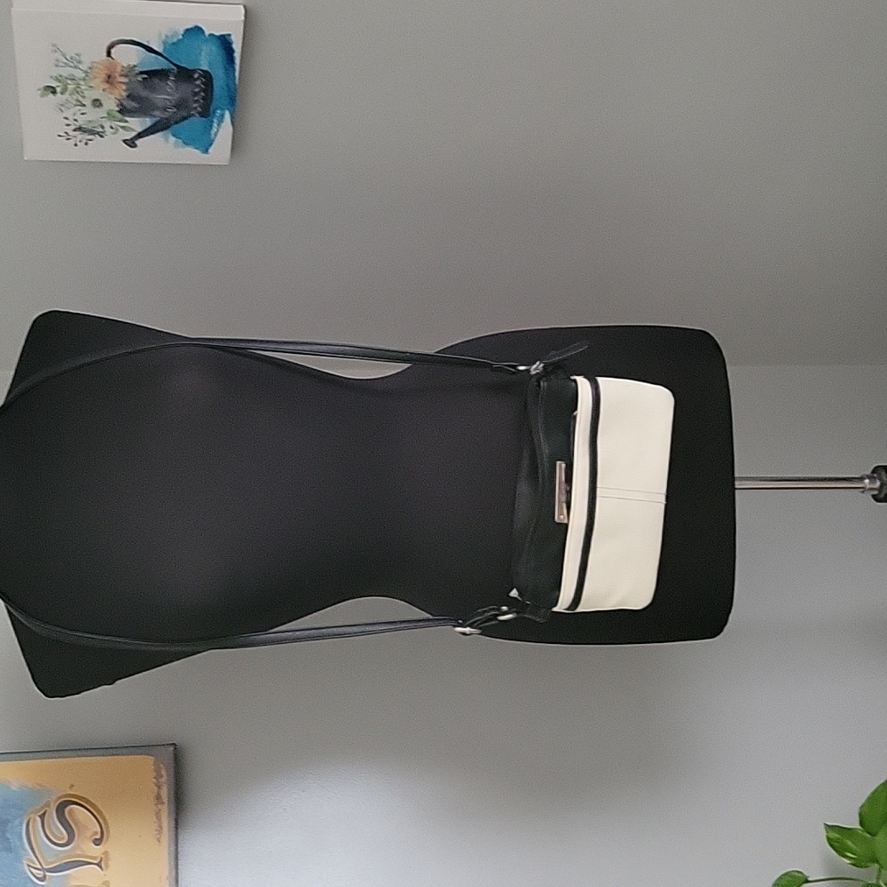 Black and White Crossbody Bag